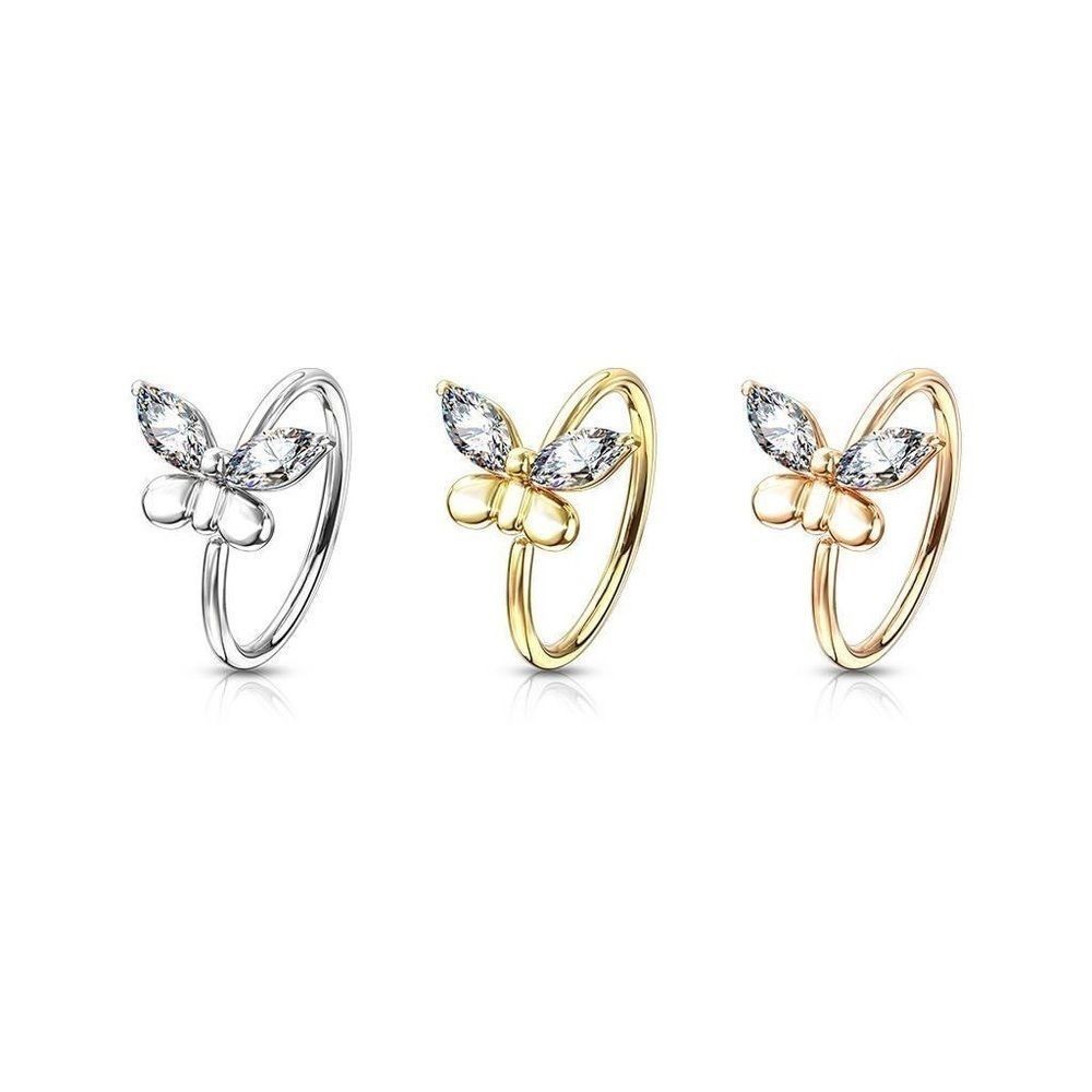 Butterfly Nose Hoops